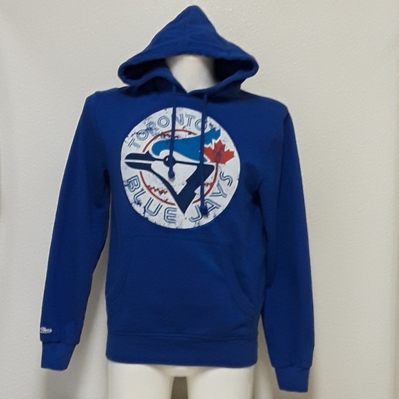 👹SOLD👹Mitchell & Ness Mens Sm Blue Jays Hoodie - Picture 1 of 8